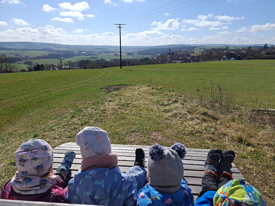 Die weite Aussicht genissen.
